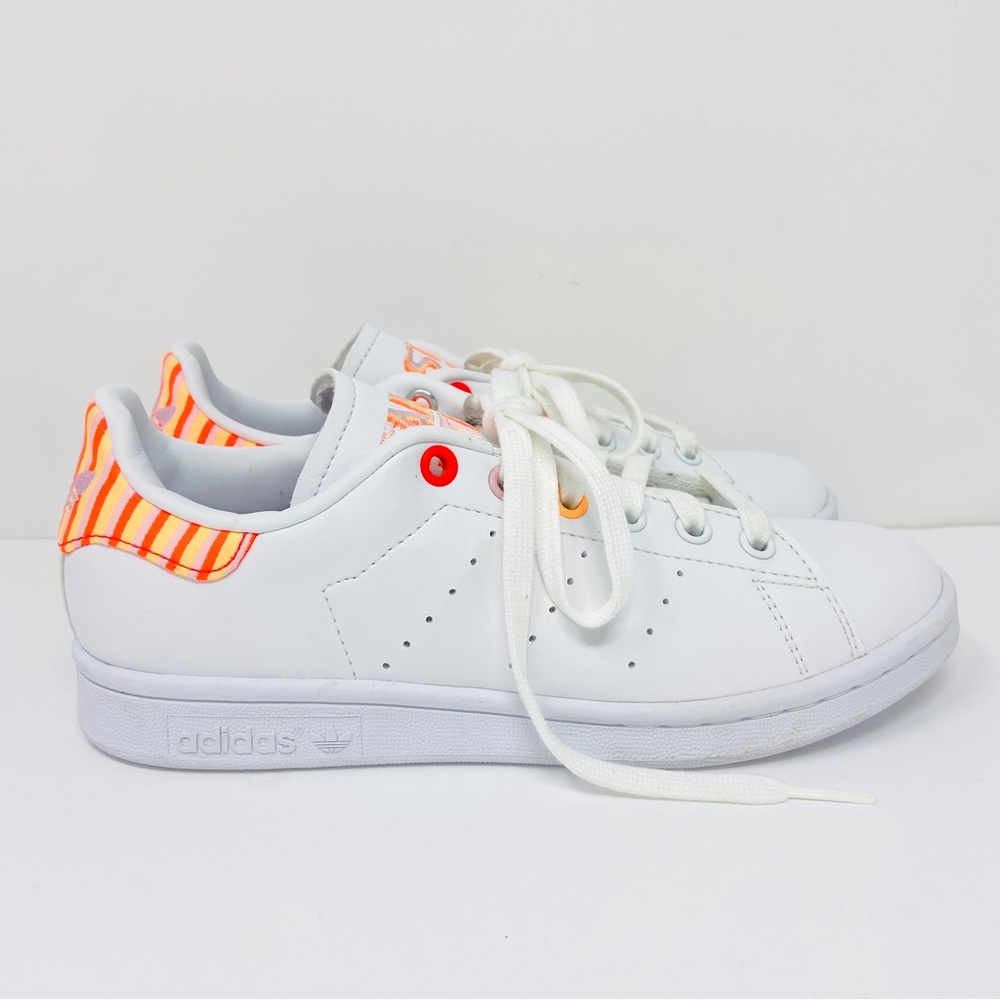 ADIDAS Stan Smith Originals Sneakers White Clear Pink Solar Red